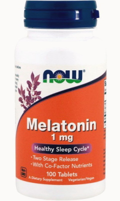 Мелатонин Нау Фудс (Melatonin Now Foods), 1 мг, 100 таблеток