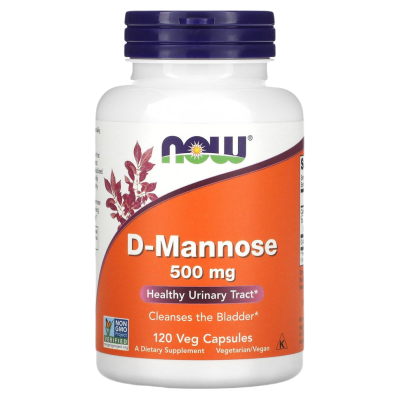 D-манноза, 500 мг, 120 капсул