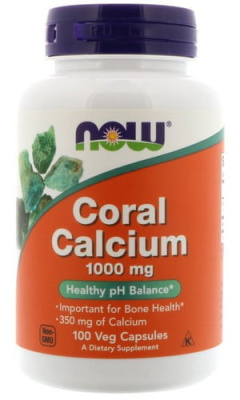 Кальций из кораллов (Coral Calcium), 1000 мг, 100 капсул