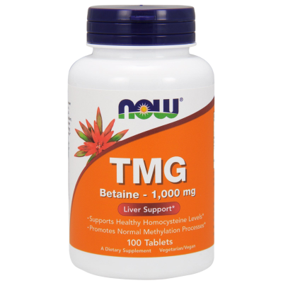 Триметилглицин Бетаин (TMG), 1000 мг, 100 таблеток
