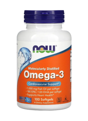 Омега-3 (Omega-3), 180 капсул