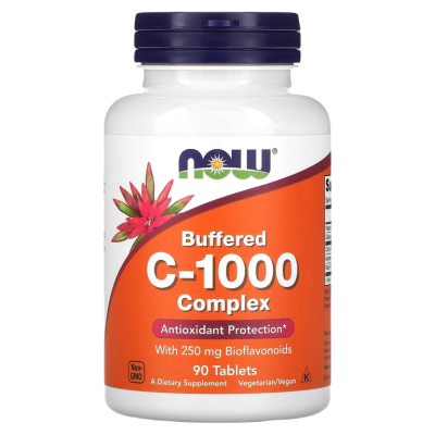 C-1000 Buffered Complex Now Foods (Буферизованный витамин С-1000 Нау Фудс), 90 таблеток