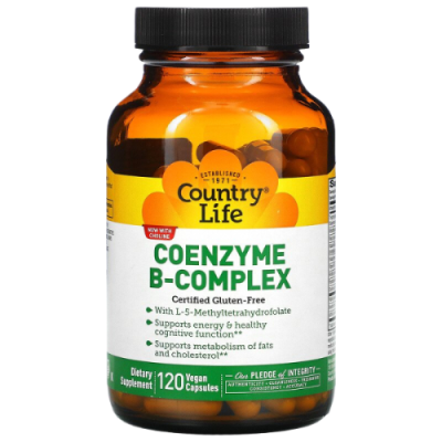 Коэнзим B-комплекс (Coenzyme B-Complex) Country Life 120 вегетарианских капсул