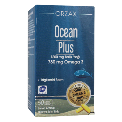 Рыбий жир Омега-3 (Ocean Plus fish oil Omega-3), ORZAX, 50 капсул