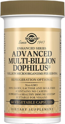 Мультидофилус плюс Солгар (Advanced Multi-Billion Dophilus), 60 капсул