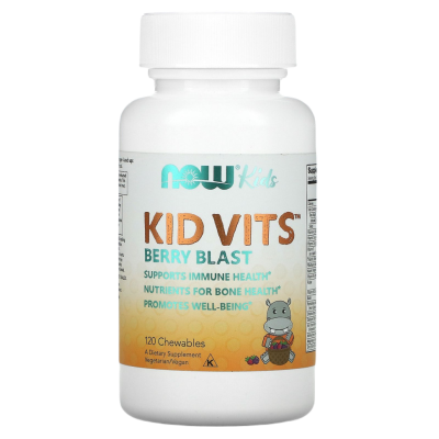Детские витамины Нау Фудс (Kid Vits Now Foods), 120 жевательных таблеток