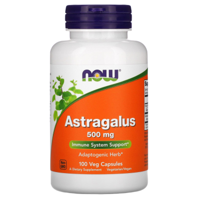 Астрагал Нау Фудс (Astragalus Now Foods), 500 мг, 100 капсул