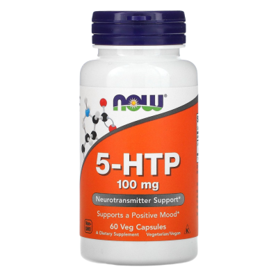 Витамин 5-HTP Нау Фуд (Vitamin 5-HTP Now Food), 100 мг, 60 капсул