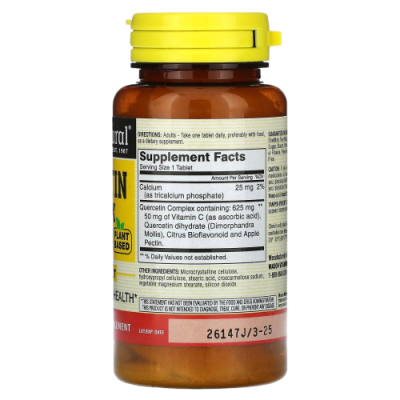 Кверцетиновый комплекс (Quercetin Complex) 625 мг, Mason Natural, 60 таблеток