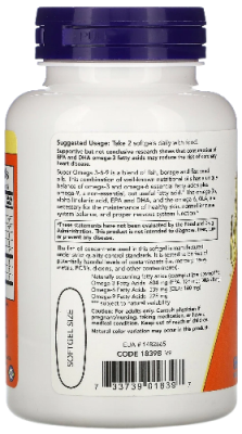 Супер Омега 3-6-9 Нау Фудс (Super Omega 3-6-9 Now Foods), 1200 мг, 90 капсул