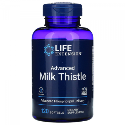 Расторопша (Advanced Milk Thistle) Life Extension, 120 гелевых капсул