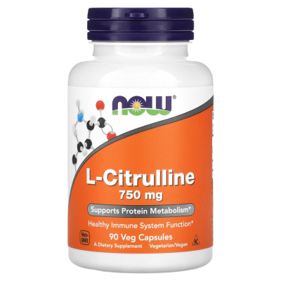 L-Цитруллин (L-Citrulline), 750 мг, 90 капсул