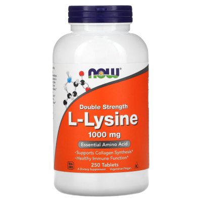 L-Лизин (L-Lysine), 1000 мг, 250 таблеток