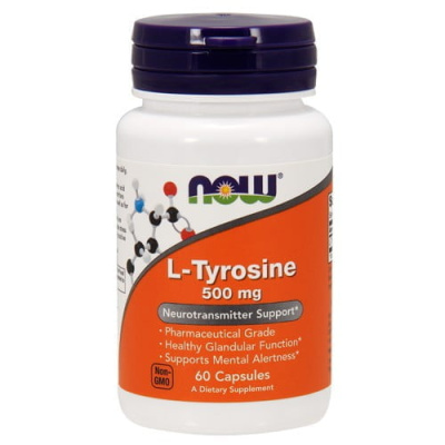 L-Тирозин Нау Фудс (L-Tyrosine Now Foods), 500 мг, 60 капсул