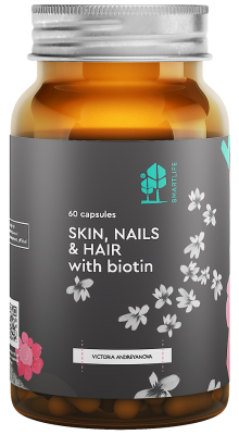 Комплекс для совершенной красоты «Кожа, ногти и волосы с биотином», (Complex  Biotin), SmartLife, 60 капсул