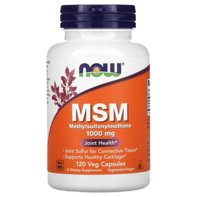 МСМ-1000 Метилсульфонилметан Нау Фудс (МSМ-1000 Methylsulfonylmethane Now Foods), 120 капсул