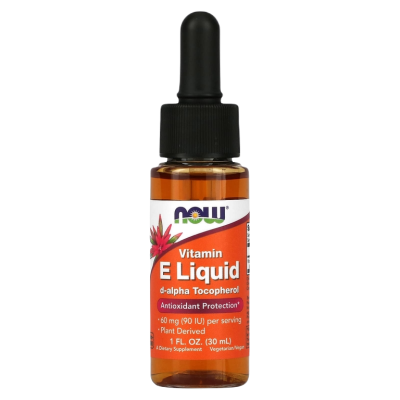 Витамин E, жидкий  Нау Фудс(Vitamin E liquid NOW Foods) 60 мг (90 МЕ), 30 мл