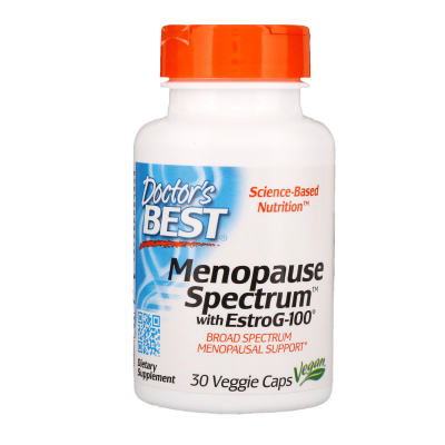 Менопаузальный спектр с EstroG-100 (Menopause Spectrum with EstroG-100), Doctor’s Best, 30 вегетарианских капсул