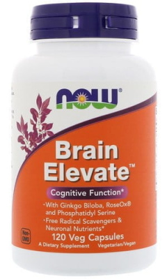 Активатор мозга Нау Фудс (Brain Elevate Now Foods), 120 капсул