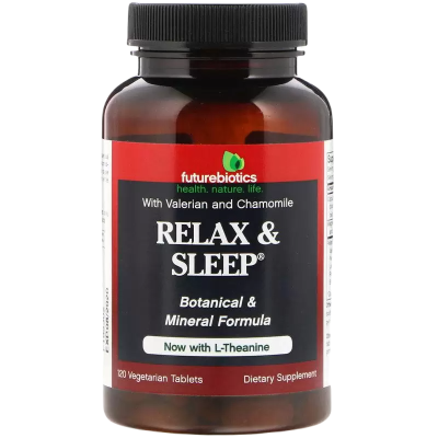 Расслабление и сон (Relax & Sleep), FutureBiotics, 120 вегетарианских таблеток