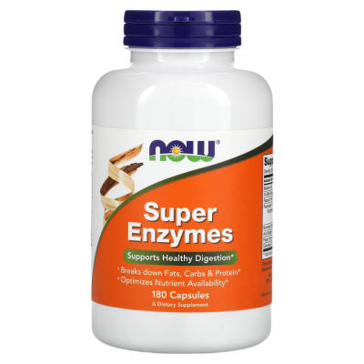 Суперферменты Нау Фудс (Super Enzymes Now Foods), 180 капсул