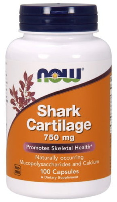 Акулий Хрящ Нау Фудс (Shark Cartilage Now Foods), 750 мг, 100 капсул