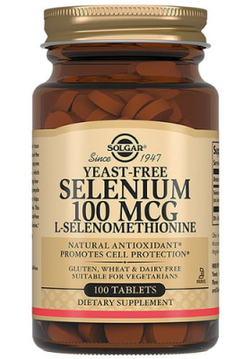 Селен Солгар 100 мкг (Selenium Solgar 100 mcg) - 100 таблеток