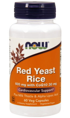 Красный Дрожжевой Рис + Q10 (Red Yeast Rice + Q10), 600 мг + 30 мг, 60 капсул