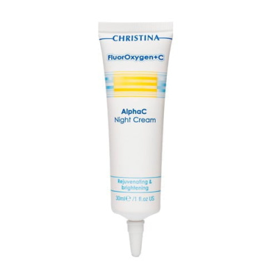 Fluor Oxygen +C Alpha C Night Cream - Ночной осветляющий крем. 30 мл