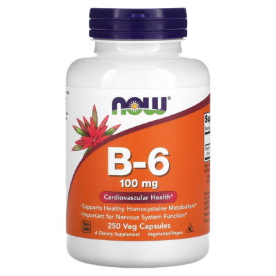 Витамин В-6 (Vitamin B-6), 100 мг, 250 капсул