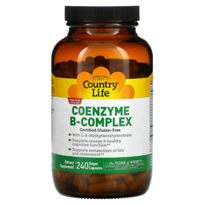 Коэнзим B-комплекс (Coenzyme B-Complex) Country Life 240 вегетарианских капсул