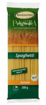 Макаронные изделия Спагетти из цельного зерна BioGourmet