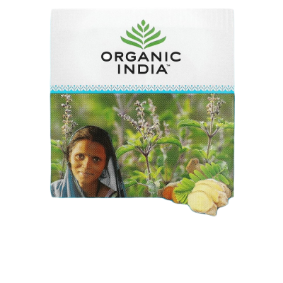 Очищающий чай с тулси, без кофеина (Tulsi Cleanse), Organic India, 18 пакетиков, 28,8 грамм