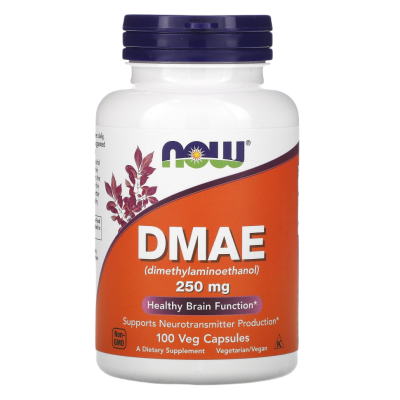 DMAE Now Foods (Диметиламиноэтанол ДМАЭ Нау Фудс), 250 мг, 100 капсул
