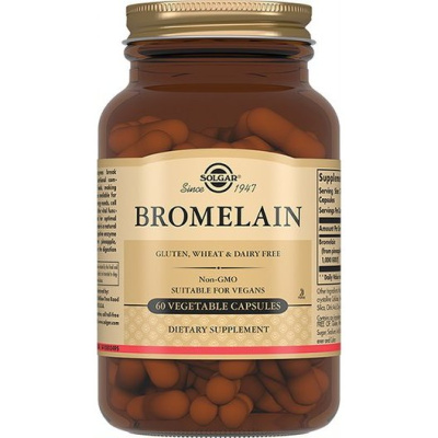 Бромелайн, 500 мг, 60 вегетарианских капсул