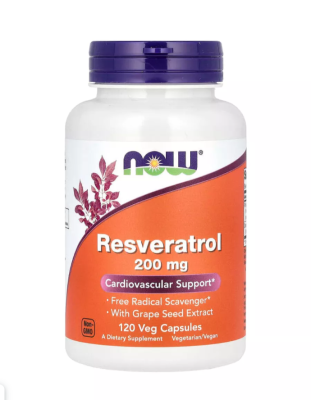 Ресвератрол (Resveratrol), 200 мг, 120 капсул