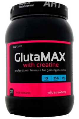 GlutaMAX with Creatine (Глютамакс 3000 с креатином) XXI Power 1,6 кг - Земляника