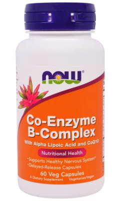 Co-Enzyme B-Complex Now Foods (Ко-Энзим В-Комплекс Нау Фудс), 60 капсул