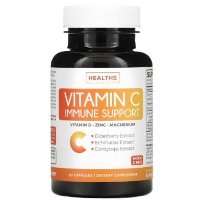 Витамин C для поддержки иммунитета (Vitamin C Immune Support), Healths Harmony, 60 капсул