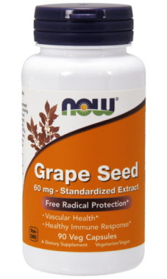 Грейп Сид Нау Фудс (Grape Seed Now Foods), 90 капсул