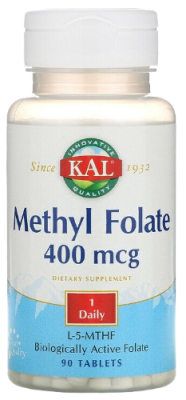 KAL Methyl Folate (Метил фолат) 400 мкг 90 таблеток
