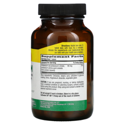 Калий (Potassium), 99 мг, Country Life, 250 таблеток