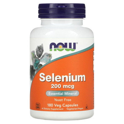 Селен Нау Фудс (Selenium  Now Foods), 200 мкг, 180 капсул
