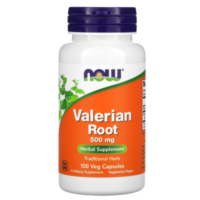 Корень валерьяны (Valerian Root), 500 мг, 100 капсул