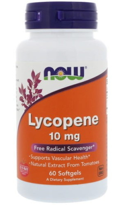 Ликопин Нау Фудс (Lycopene) Now Foods, 10 мг, 60 капсул