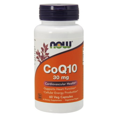 Coenzyme Q10 (Коэнзим Q10) Now Foods, 30 мг, 60 капсул