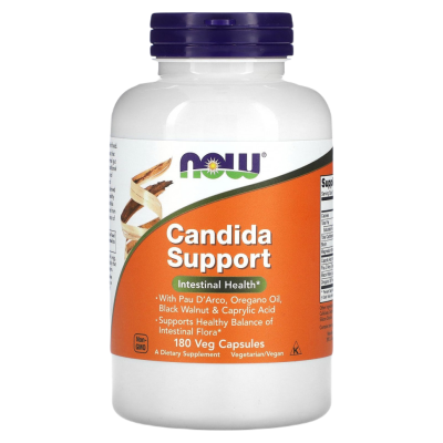 Кандида Саппорт (Candida Support) Now Foods, 180 капсул