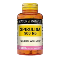 Спирулина (Spirulina) 500 мг, Mason Natural, 100 таблеток