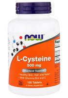 L-Цистеин  Нау Фудс(L-Cysteine Now Foods), 500 мг, 100 таблеток