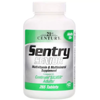 Мультивитаминная и мультиминеральная добавка, для взрослых старше 50 лет (Sentry Senior Adults 50+), 21st Century, 265 таблеток